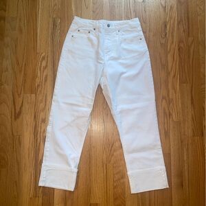 Frye Women's Crisp White Cropped Jeans